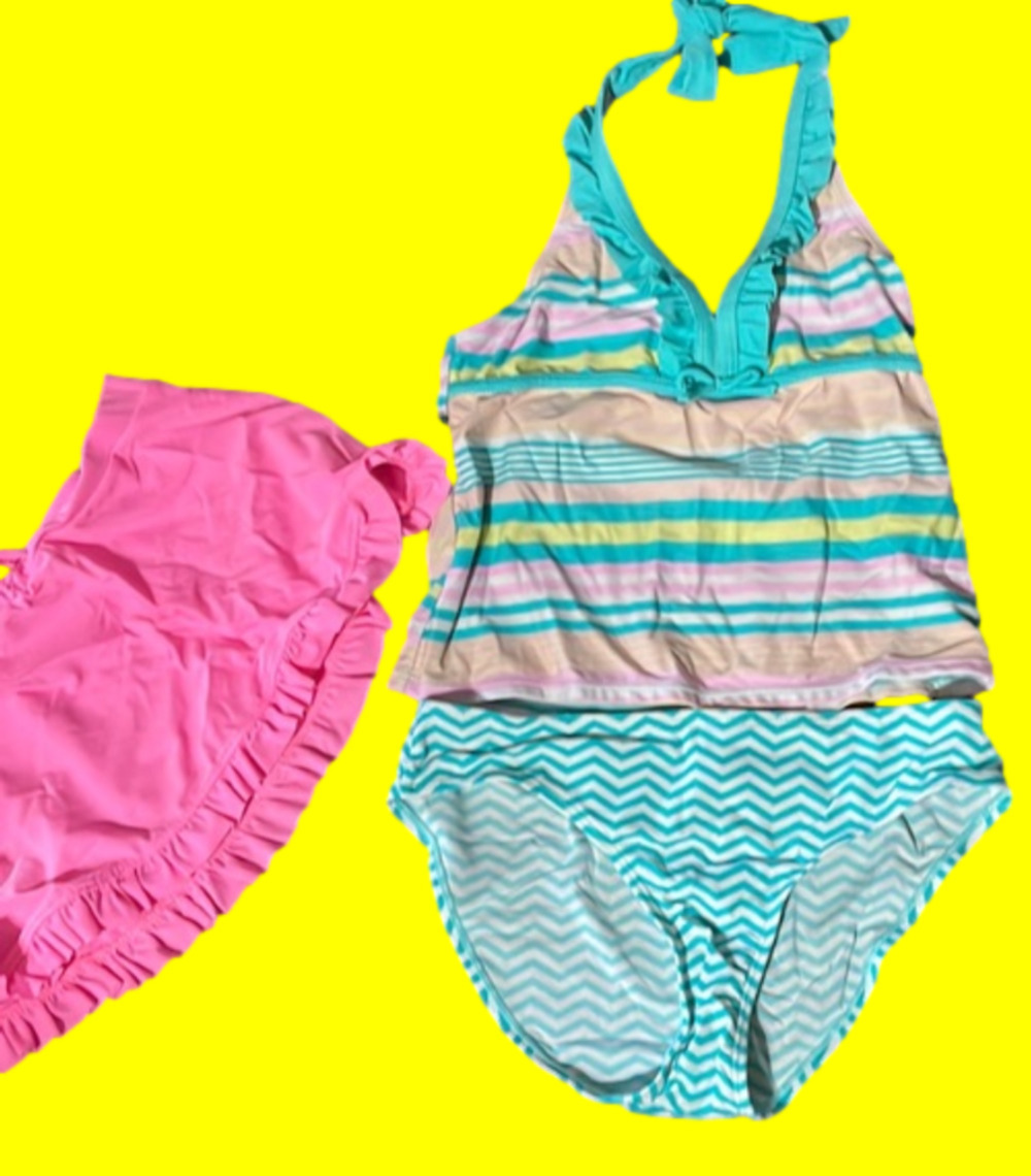 6/$20 Cute 3 pc girl’s swim suit 12 1/2